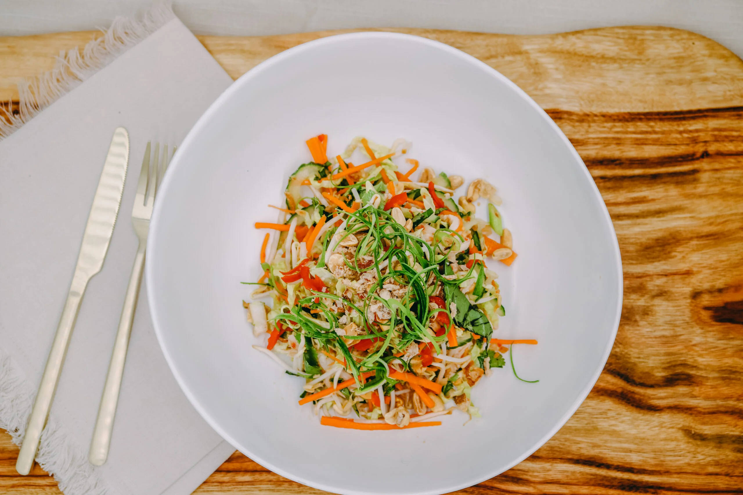 Vietnamese Coleslaw With Poached Chicken